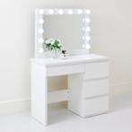 Kaptafel met LED-verlichting 95x43x149 cm wit, Verzenden, Nieuw