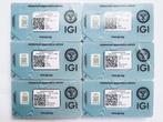 6 pcs Diamant (Natuurlijk) - 0.50 ct - Rond - D (kleurloos),, Nieuw