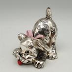 Cagnolina rivestita in Argento 925 e smalti - Figuur - .925