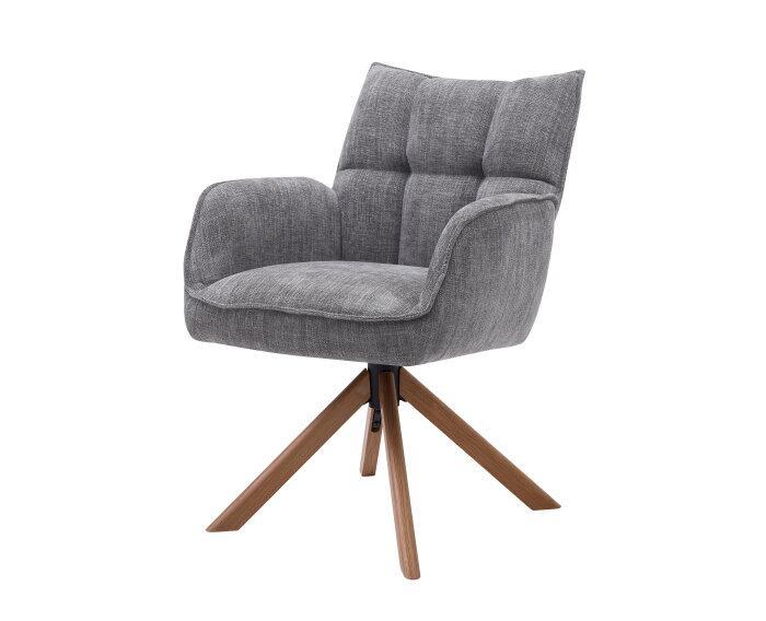 Eetkamerstoel Marilla Eiken onderstel - Graphite, Huis en Inrichting, Stoelen, Nieuw, Ophalen of Verzenden