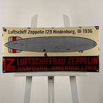 Zeppelin - Zeppelin emaille bord - 70x34cm (27,6x13,4) -