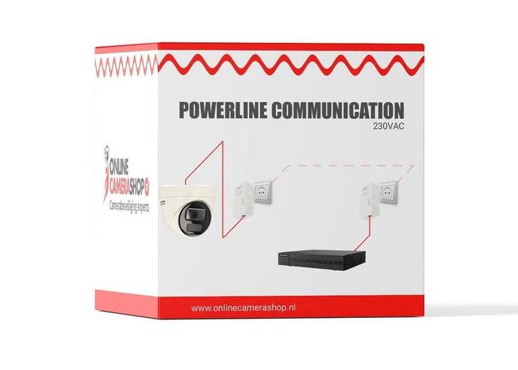 2 Megapixel powerline videosysteem 1 tot 4 IP-cameras, Audio, Tv en Foto, Videobewaking, Verzenden