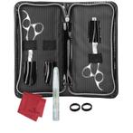 Olivia Garden  SilkCut Scharen Set 5.5 Inch  Black Pouch, Verzenden, Nieuw