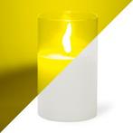 Led kaars | 13 cm | Lumineo (In glas, Timer, Wit), Verzenden, Nieuw