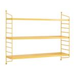 [en.casa] Wandplank Strängnäs verstelbaar 50x60x15 cm geel, Huis en Inrichting, Woonaccessoires | Wandplanken en Boekenplanken