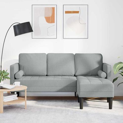 vidaXL Bankstel Lichtgrijs 173 x 131 x 67 cm Stof, Huis en Inrichting, Banken | Bankstellen, Nieuw, Minder dan 150 cm, Stof, Verzenden