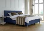 ACTIE! Boxspring Venetië 180 200 Blauw, 180 cm, 200 cm, Modern, Verzenden