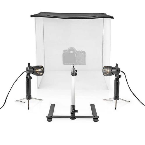 Fotostudio set 60 x 60 cm | 2800 K | 4x Achtergronddoek, Audio, Tv en Foto, Fotografie | Fotostudio en Toebehoren, Complete fotostudio