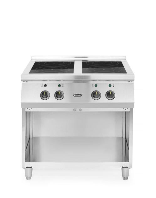 Inductiefornuis 4-pits, Hendi, 400v/17000w, 800x720x(h)854mm, Zakelijke goederen, Horeca | Keukenapparatuur, Nieuw in verpakking