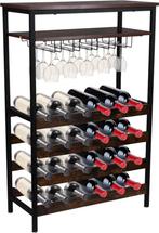 2dekans | Niceey Wijnrek - Voor 24 Flessen en 15 Glazen -, Ophalen of Verzenden, Zo goed als nieuw