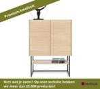 XOOON Carving highboard eiken fineer/metalen frame 120x42 cm, Huis en Inrichting, Kasten | Dressoirs, Ophalen of Verzenden, Nieuw