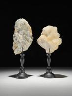 Geen minimumprijs - Prachtige paar pyriet en calciet