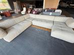 Hoekbank Bardolini zithoek luxe stof taupe actieprijs zetel, Ophalen, Nieuw, Stof, Bardolini hoekbank taupe