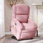 vidaXL Sta-op-massagestoel verstelbaar fluweel roze, Huis en Inrichting, Fauteuils, Verzenden, Nieuw