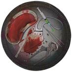 Bordjes bloody halloween (Overige, Versieringen)