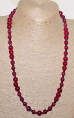 Echt mooie halsketting, handgemaakt, met ronde kralen van