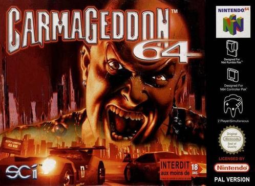 Carmageddon 64-Standaard (N64) Gebruikt, Spelcomputers en Games, Games | Nintendo 64, Zo goed als nieuw, Ophalen of Verzenden