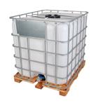 IBC container 1000 liter - houten pallet - Gebruikt A-keus, Ophalen of Verzenden