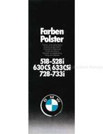 1977 BMW PROGRAMMA KLEUREN EN BEKLEDING BROCHURE, Boeken, Auto's | Folders en Tijdschriften, Nieuw, BMW, Author