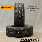 235/55/18 100H Continental winterbanden 6mm profiel 2 stuks, 18 inch, Gebruikt, 235 mm, Band(en)
