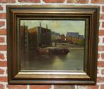 Hubert Dooms ( 1912 - ? ) - Haventje aan de Schelde