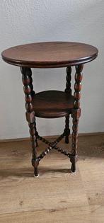 Bijzettafel - Eik - Bijzettafel bobbinstijl, Antiek en Kunst