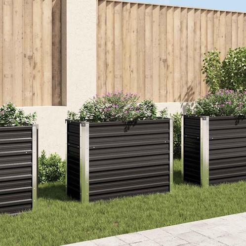 Antraciet Plantenbak - OP = OP! Ideaal voor Kruiden & Blo..., Tuin en Terras, Bloembakken en Plantenbakken, 60 cm of meer, 60 tot 100 cm