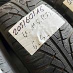 2 x Uniroyal MS Plus 77 205-60-16 Winterbanden 6,5mm, Auto-onderdelen, Banden en Velgen, Gebruikt, 16 inch, Band(en), Personenwagen