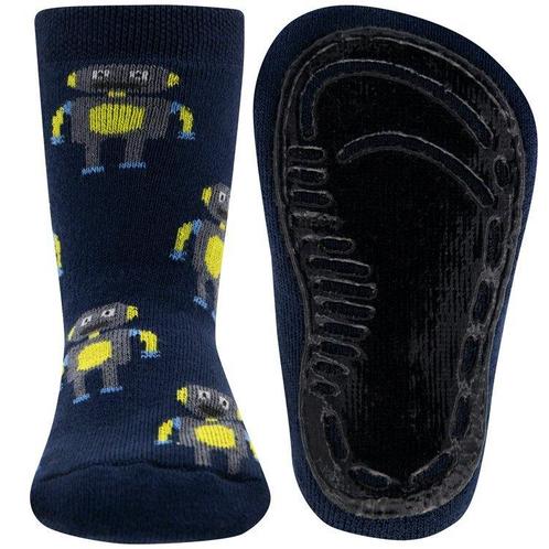 Antislipsok Donkerblauw met Grijze Robots - Ewers-23/24 NIEU, Kinderen en Baby's, Kinderkleding | Schoenen en Sokken, Jongen, Nieuw