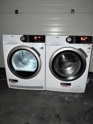 Gave AEG 8KG Stoom Wasmachine AEG 8KG Warmtepompdroger! beschikbaar voor biedingen