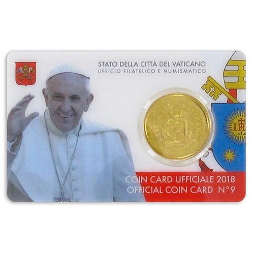Vaticaan 50 Cent 2018 BU Coincard, Postzegels en Munten, Munten | Europa | Euromunten, Verzenden