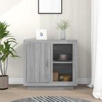 vidaXL Dressoir 80x40x75 cm grijs sonoma eikenkleurig, Huis en Inrichting, Kasten | Dressoirs, Verzenden, Nieuw, 50 tot 100 cm