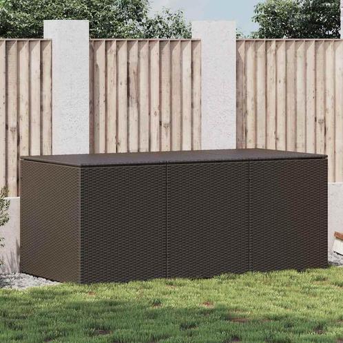 vidaXL Tuinbox 180x90x70 cm poly rattan bruin, Tuin en Terras, Overige Tuin en Terras, Nieuw, Verzenden