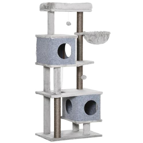 TRUUSK Krabpaal 142 Cm Kattenboom Met Grotten & Platforms, S, Dieren en Toebehoren, Katten-accessoires, Nieuw, Verzenden