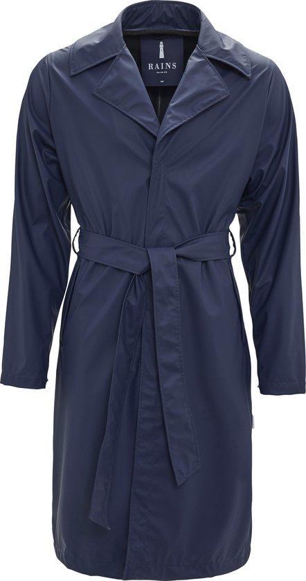 Rains Overcoat 1255 - Maat XXS/XS - Jas Dames - Blue, Fietsen en Brommers, Fietsaccessoires | Fietskleding, Verzenden