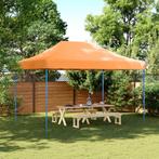 vidaXL Partytent inklapbaar pop-up 410x279x315 cm oranje, Tuin en Terras, Verzenden, Nieuw