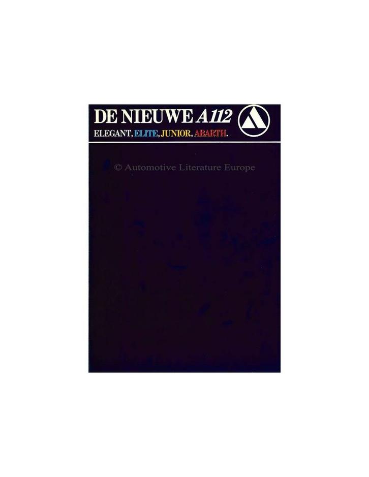 1982 AUTOBIANCHI A112 BROCHURE NEDERLANDS, Boeken, Auto's | Folders en Tijdschriften