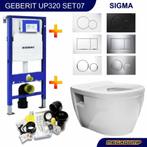 Toiletset 07 Up320 Aqua Splash Prio Rimfree Met Sigma, Nieuw, Ophalen of Verzenden