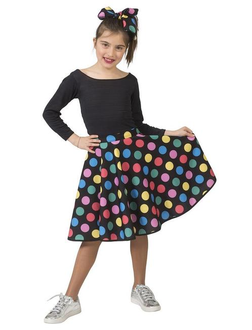 Rock n Roll Gestippelde Rok Meisje, Kleding | Dames, Carnavalskleding en Feestkleding, Nieuw, Ophalen of Verzenden