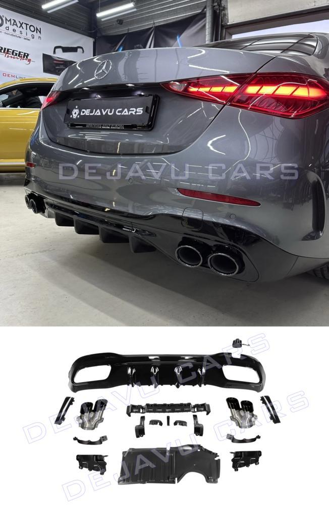 C43 AMG Look Diffuser voor Mercedes Benz C Klasse W206 S206, Auto diversen, Tuning en Styling, Ophalen of Verzenden