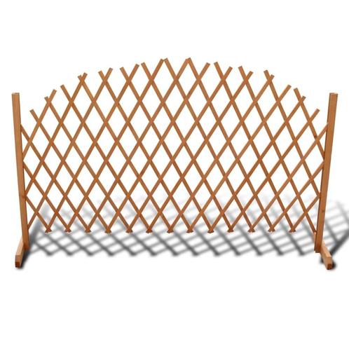 vidaXL Tuinlatwerk 180x100 cm massief hout, Tuin en Terras, Schuttingen, Nieuw, Hout, 1 tot 2 meter, Verzenden