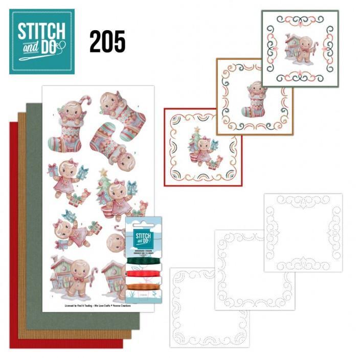 Stitch and do set 205, Hobby en Vrije tijd, Kaarten | Zelf maken, Blanco kaart of Basiskaart, Nieuw, Ophalen of Verzenden