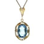 Gouden vintage hanger met spinel 14 krt, Ophalen of Verzenden, Nieuw