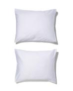 HEMA Kussenslopen 60x70cm satijn wit, Verzenden, Nieuw, Wit