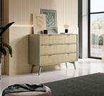 Meubella Ladekast groen Scandinavisch 106x38x81 cm, 100 tot 150 cm, Verzenden, Nieuw, Modern