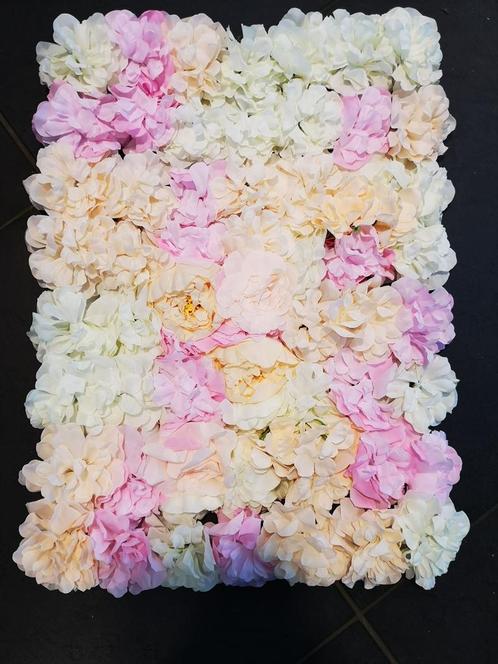 Actie flowerwall flower wall 40*60cm. wit, roze, zalmkleur, Hobby en Vrije tijd, Knutselen, Nieuw, Ophalen of Verzenden