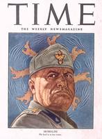 Cover Time Magazine1945 met Benito Mussolini (lijst optie), Verzamelen, Verzenden, Foto of Poster