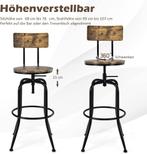 Barkrukken set van 2 - Barstoel met rugleuning - Barkruk - B, Huis en Inrichting, Barkrukken, Verzenden, Zo goed als nieuw