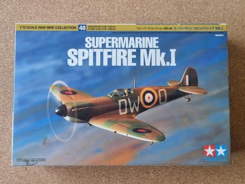 Tamiya 60748 Supermarine Spitfire Mk.I 1:72, Hobby en Vrije tijd, Modelbouw | Vliegtuigen en Helikopters, Verzenden