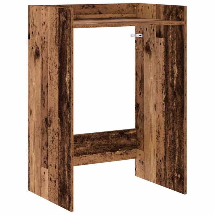 vidaXL Wasmachinekast Oudhout 67,5 x 48 x 97 cm Bewerkt hout, Huis en Inrichting, Kasten | Overige, Nieuw, Verzenden